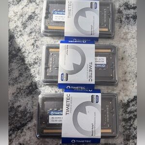 Lot of 3 New Timetec 8GB DDR4 2133 MHz CL15 1.2V laptop memory module 24 GB tota